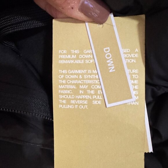 Michael Kors Hooded Packable Down Puffer Jacket Black Small MSRP $275 - Picture 8 of 9